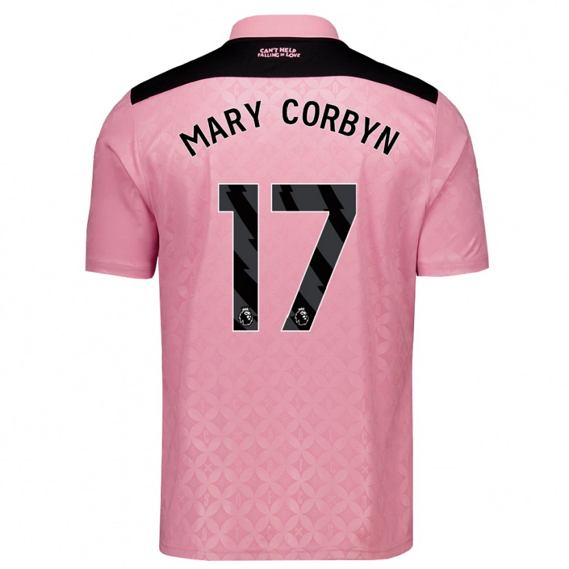 Danxen Homme Maillot Mary Corbyn #17 Lightpink Noir Tenues Extérieur 2026/27 T-Shirt