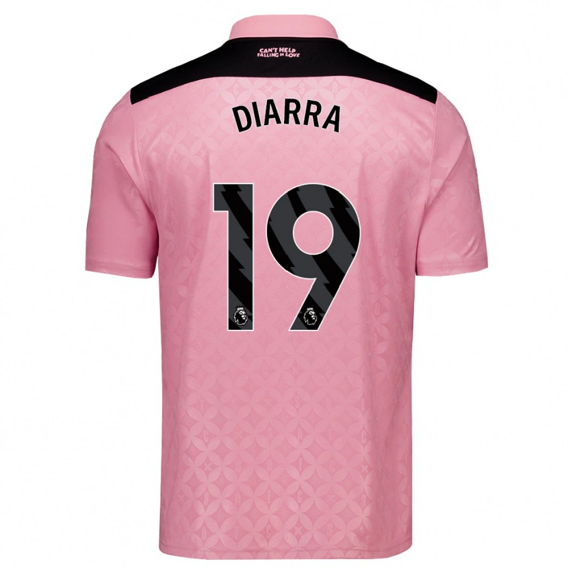 Danxen Homme Maillot Habib Diarra #19 Lightpink Noir Tenues Extérieur 2026/27 T-Shirt