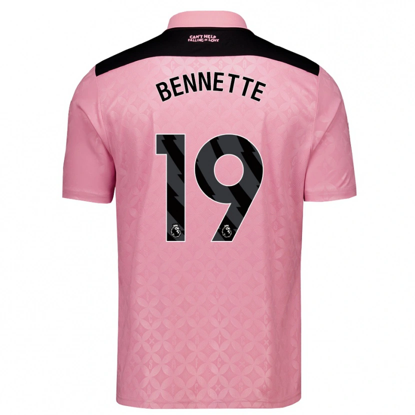 Danxen Homme Maillot Jewison Bennette #19 Lightpink Noir Tenues Extérieur 2026/27 T-Shirt