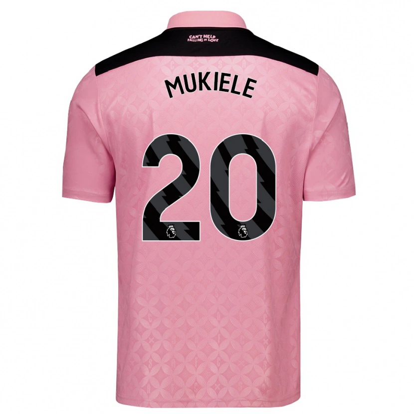Danxen Homme Maillot Nordi Mukiele #20 Lightpink Noir Tenues Extérieur 2026/27 T-Shirt