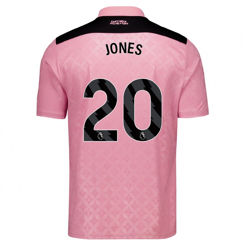 Danxen Homme Maillot Ellen Jones #20 Lightpink Noir Tenues Extérieur 2026/27 T-Shirt