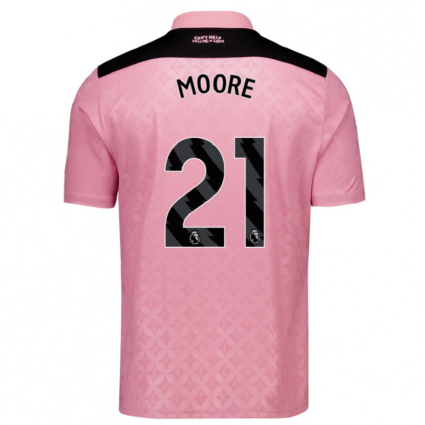 Danxen Homme Maillot Simon Moore #21 Lightpink Noir Tenues Extérieur 2026/27 T-Shirt