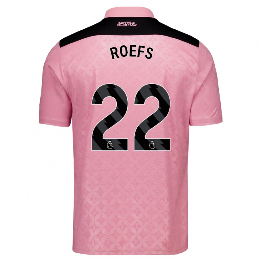 Danxen Homme Maillot Robin Roefs #22 Lightpink Noir Tenues Extérieur 2026/27 T-Shirt