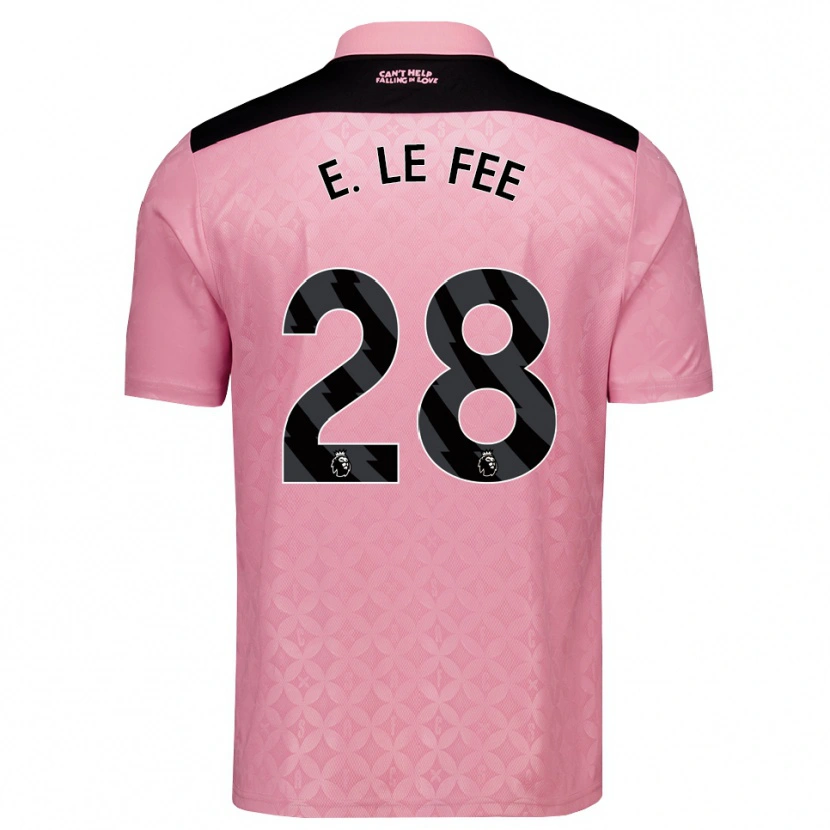 Danxen Homme Maillot Enzo Le Fée #28 Lightpink Noir Tenues Extérieur 2026/27 T-Shirt