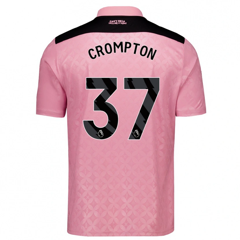 Danxen Homme Maillot Ben Crompton #37 Lightpink Noir Tenues Extérieur 2026/27 T-Shirt