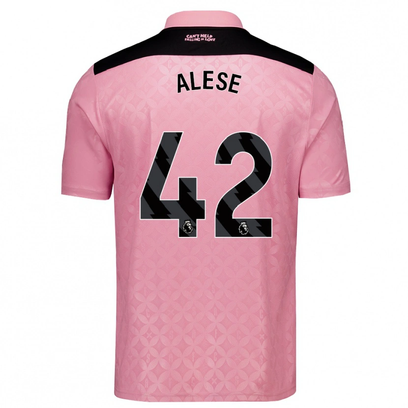 Danxen Homme Maillot Aji Alese #42 Lightpink Noir Tenues Extérieur 2026/27 T-Shirt