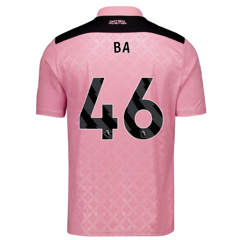 Danxen Homme Maillot Abdoullah Ba #46 Lightpink Noir Tenues Extérieur 2026/27 T-Shirt