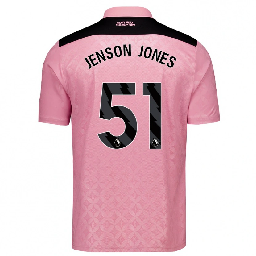Danxen Homme Maillot Jenson Jones #51 Lightpink Noir Tenues Extérieur 2026/27 T-Shirt