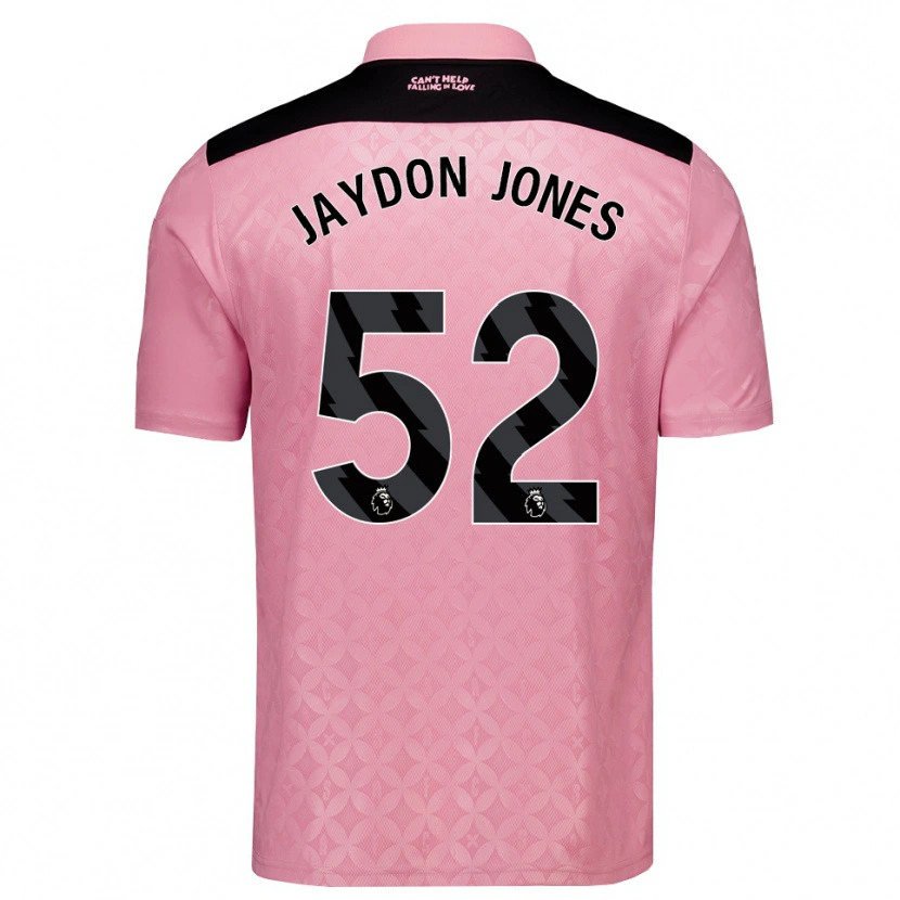Danxen Homme Maillot Jaydon Jones #52 Lightpink Noir Tenues Extérieur 2026/27 T-Shirt