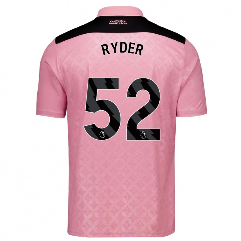 Danxen Homme Maillot Joe Ryder #52 Lightpink Noir Tenues Extérieur 2026/27 T-Shirt