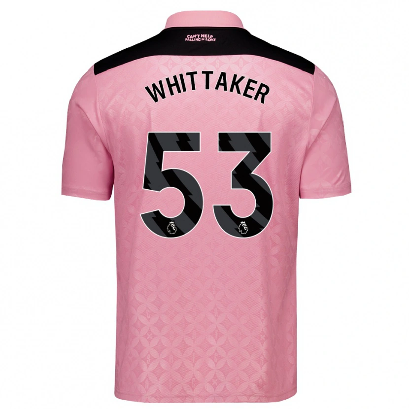 Danxen Homme Maillot Jack Whittaker #53 Lightpink Noir Tenues Extérieur 2026/27 T-Shirt