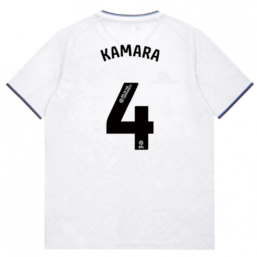 Danxen Homme Maillot Aaron Kamara #4 Bourgogne Blanc Tenues Extérieur 2026/27 T-Shirt