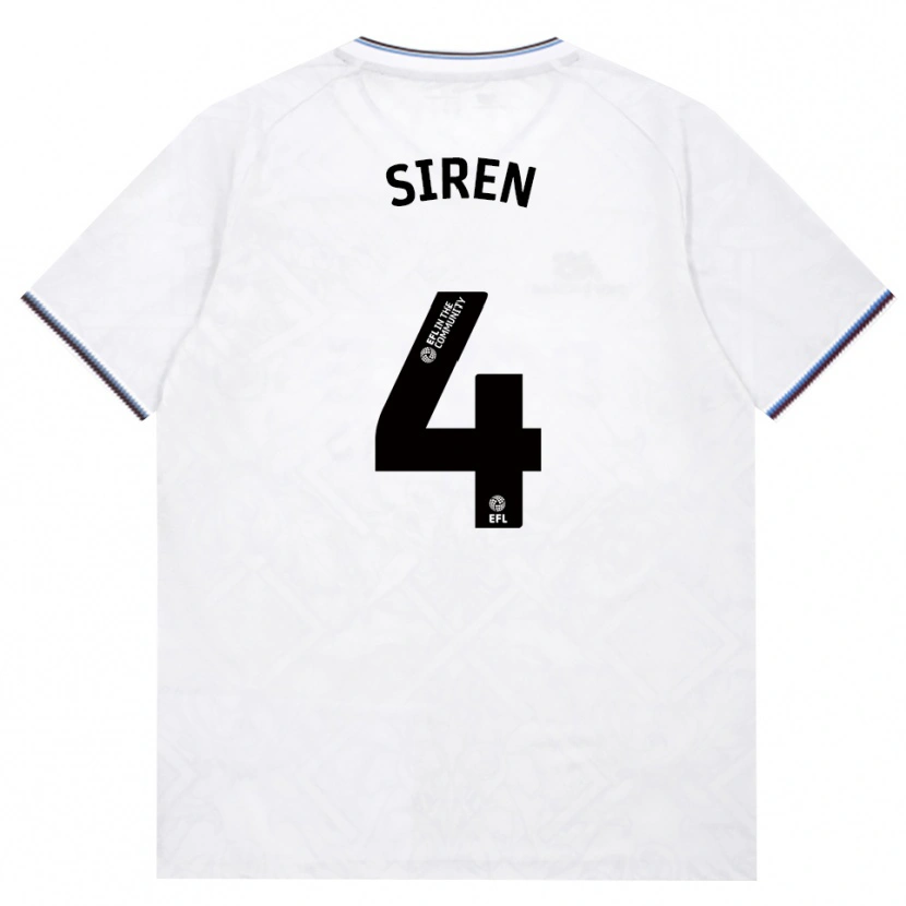 Danxen Homme Maillot Oona Siren #4 Bourgogne Blanc Tenues Extérieur 2026/27 T-Shirt