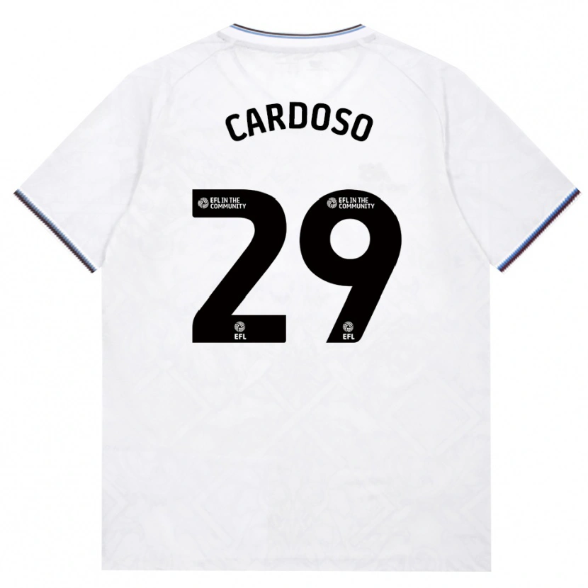 Danxen Homme Maillot Goncalo Cardoso #29 Bourgogne Blanc Tenues Extérieur 2026/27 T-Shirt