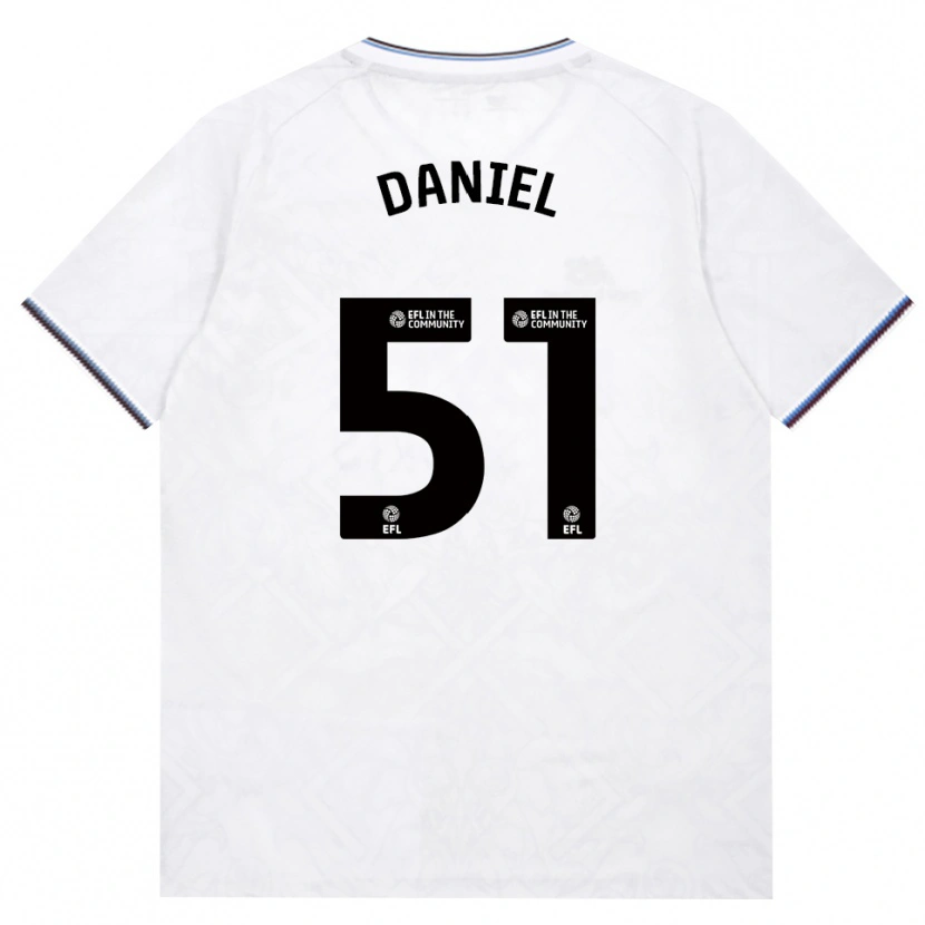 Danxen Homme Maillot Daniel Chesters #51 Bourgogne Blanc Tenues Extérieur 2026/27 T-Shirt