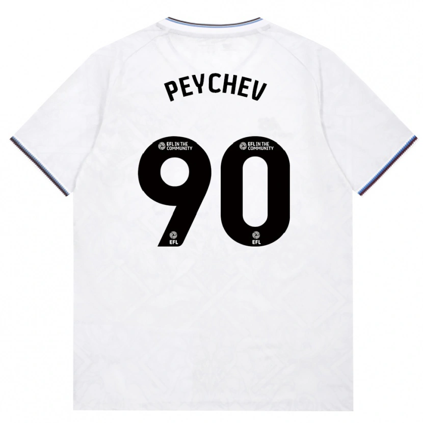 Danxen Homme Maillot Martin Peychev #90 Bourgogne Blanc Tenues Extérieur 2026/27 T-Shirt