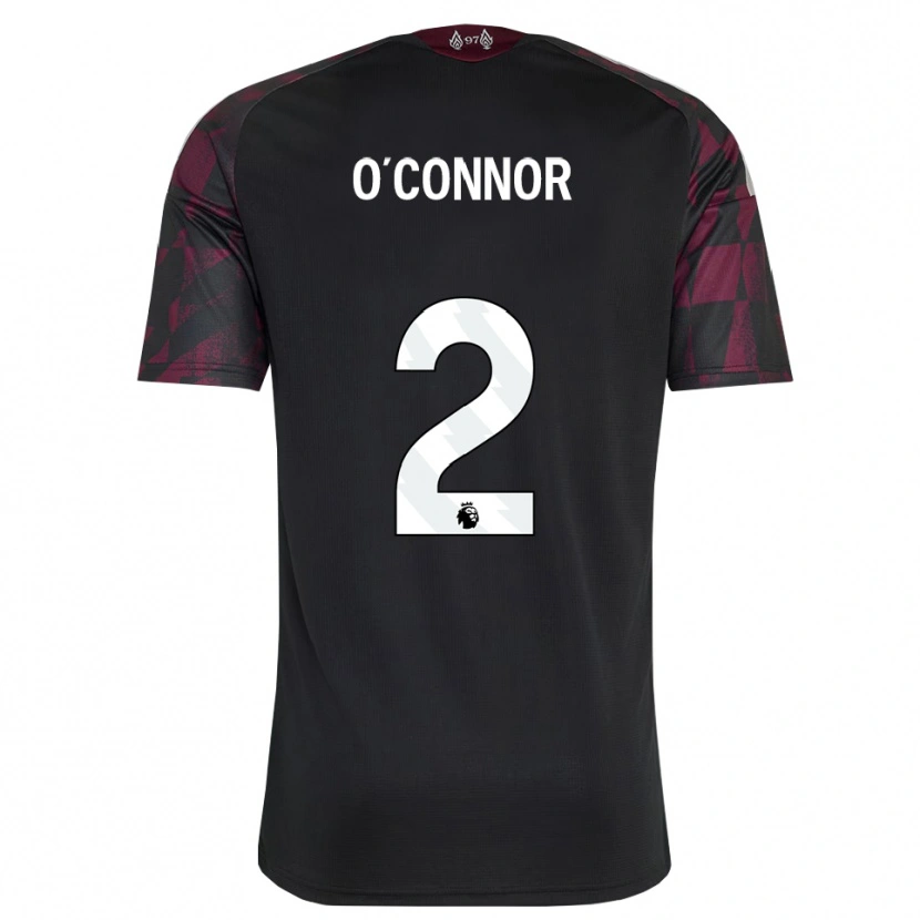 Danxen Homme Maillot Oliver O'connor #2 Noir Blanc Violet Troisieme 2026/27 T-Shirt
