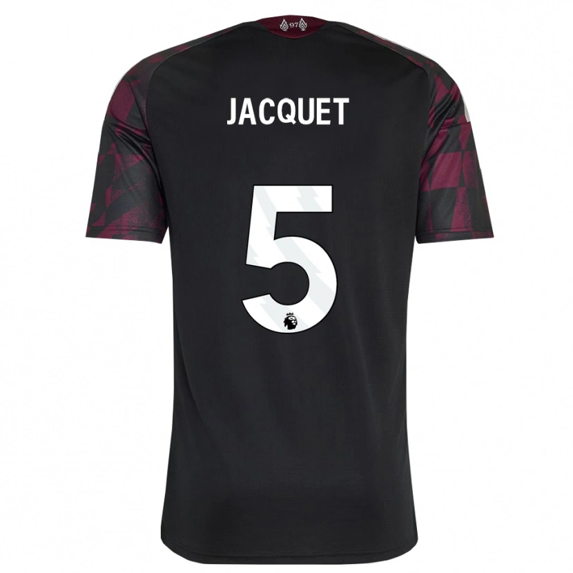 Danxen Homme Maillot Jérémy Jacquet #5 Noir Blanc Violet Troisieme 2026/27 T-Shirt