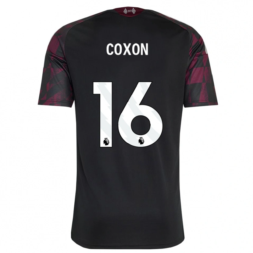 Danxen Homme Maillot Zak Coxon #16 Noir Blanc Violet Troisieme 2026/27 T-Shirt