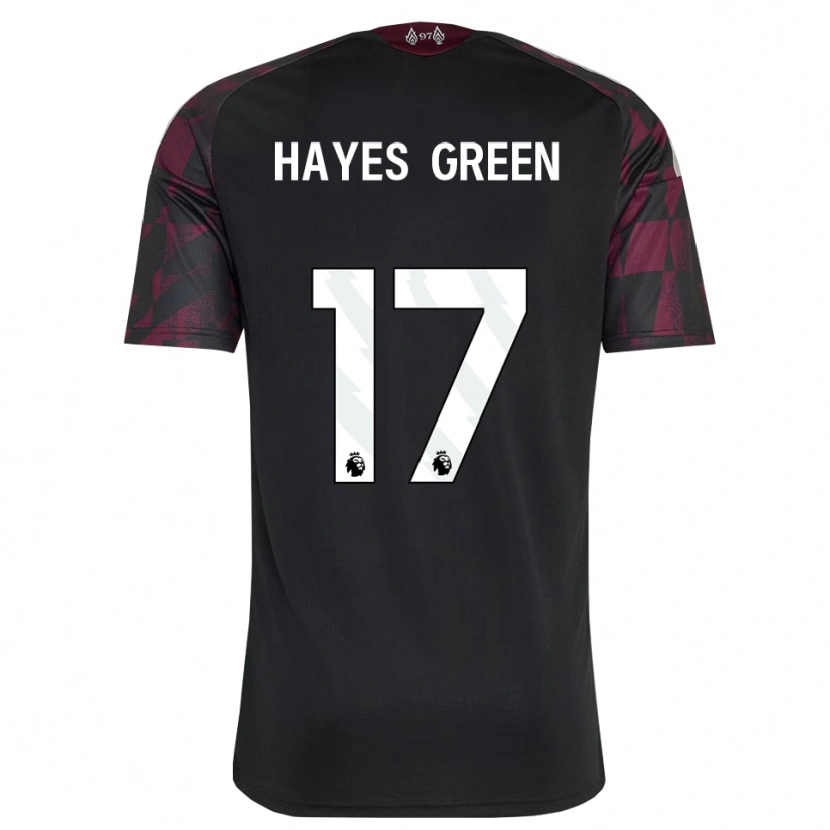 Danxen Homme Maillot Charlie Hayes-Green #17 Noir Blanc Violet Troisieme 2026/27 T-Shirt
