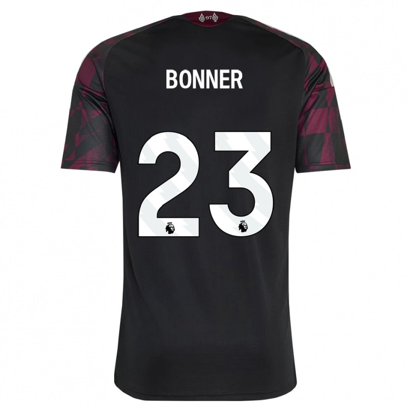 Danxen Homme Maillot Gemma Bonner #23 Noir Blanc Violet Troisieme 2026/27 T-Shirt