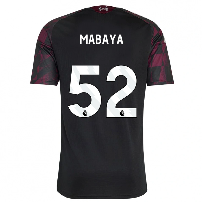 Danxen Homme Maillot Isaac Mabaya #52 Noir Blanc Violet Troisieme 2026/27 T-Shirt