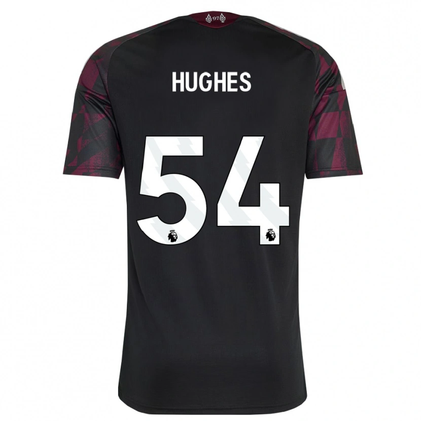 Danxen Homme Maillot Liam Hughes #54 Noir Blanc Violet Troisieme 2026/27 T-Shirt