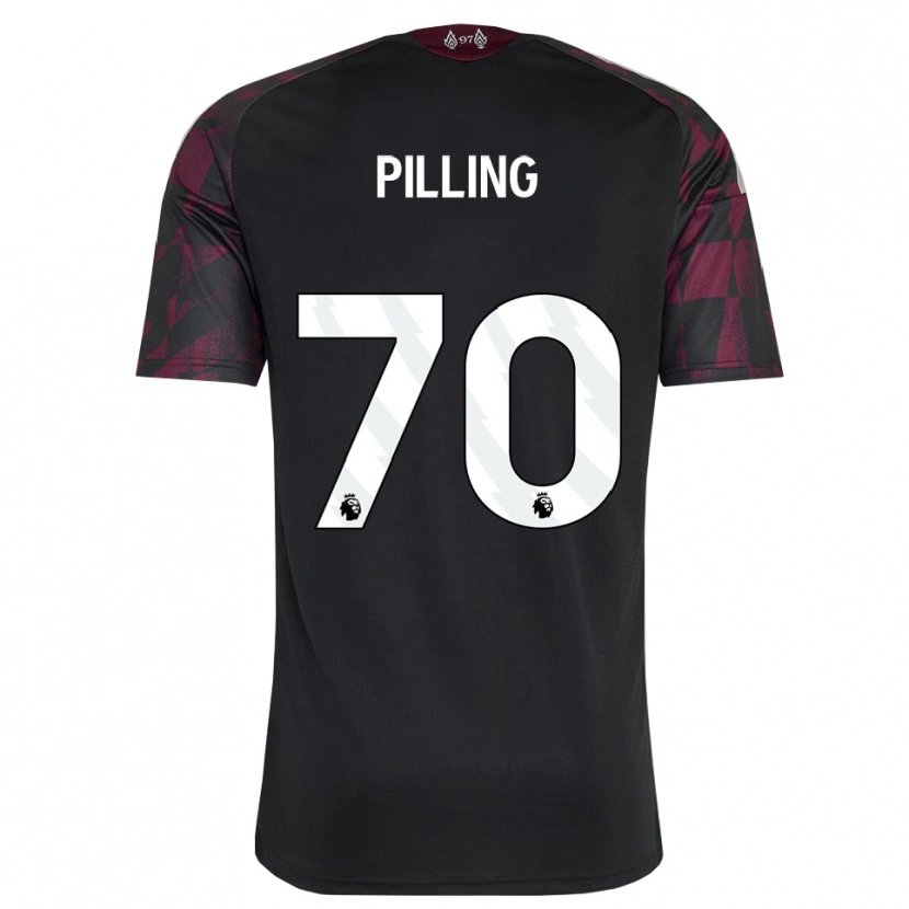 Danxen Homme Maillot Tommy Pilling #70 Noir Blanc Violet Troisieme 2026/27 T-Shirt