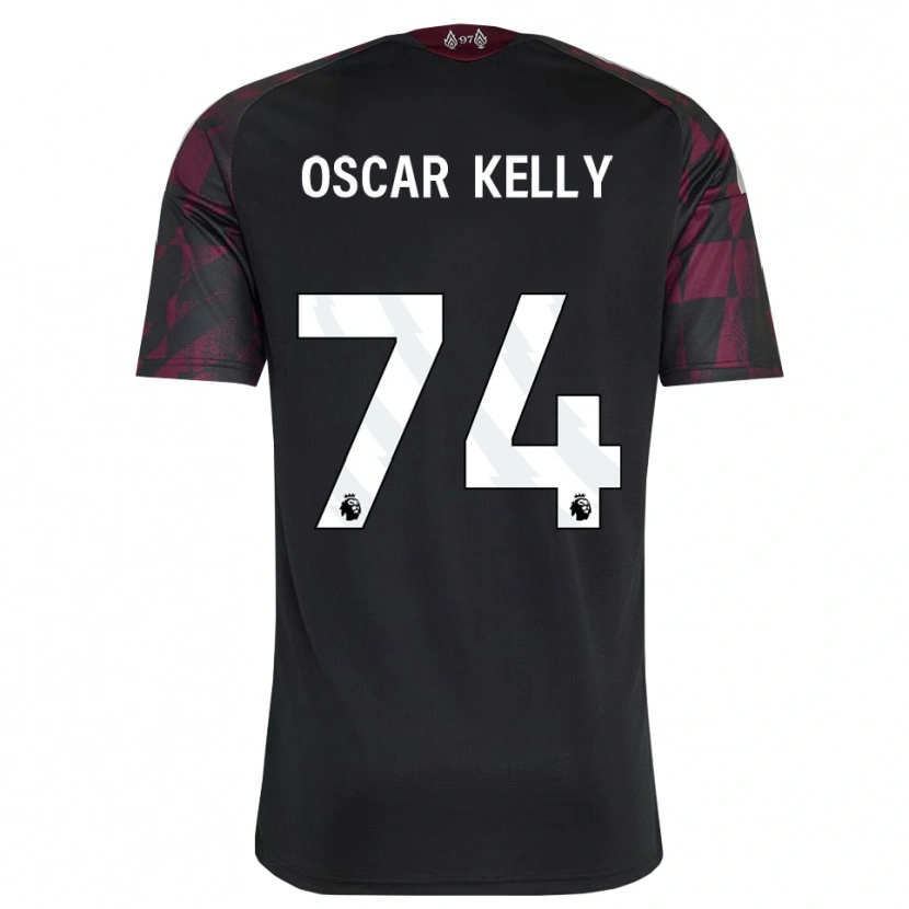 Danxen Homme Maillot Oscar Kelly #74 Noir Blanc Violet Troisieme 2026/27 T-Shirt