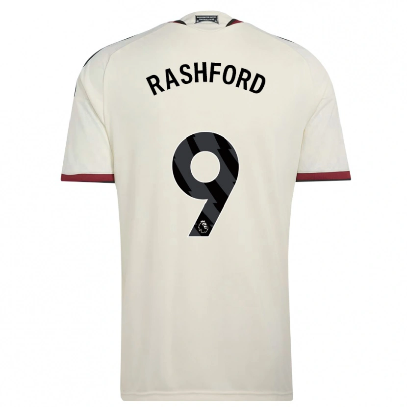 Danxen Homme Maillot Marcus Rashford #9 Beige Noir Rouge Troisieme 2026/27 T-Shirt