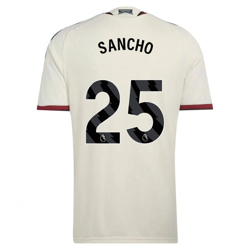Danxen Homme Maillot Jadon Sancho #25 Beige Noir Rouge Troisieme 2026/27 T-Shirt