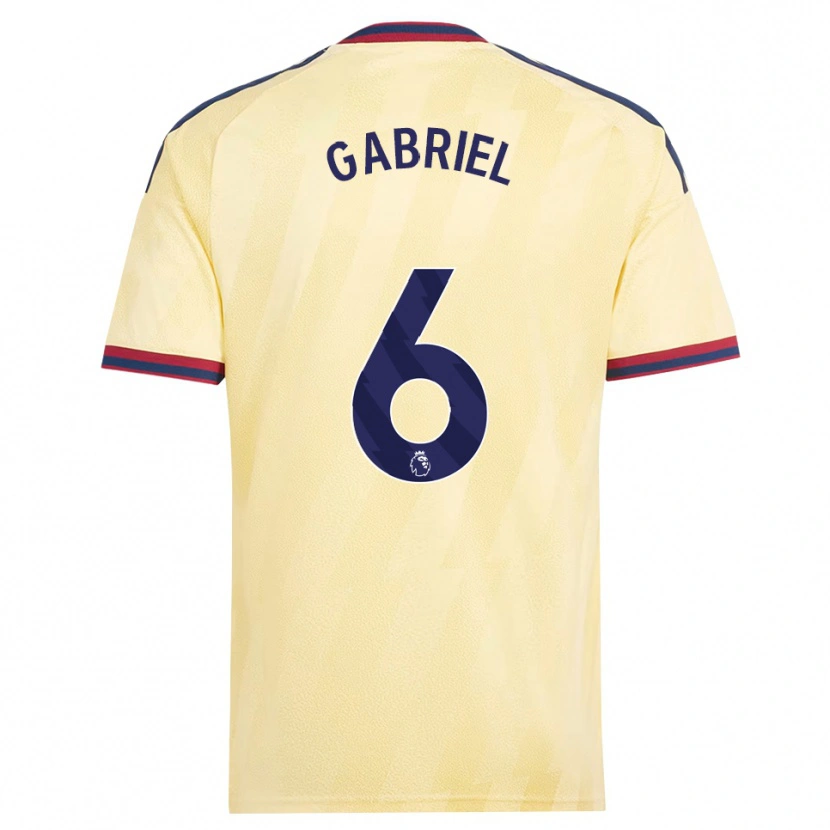 Danxen Homme Maillot Gabriel Magalhães #6 Jaune Clair Midnightblue Troisieme 2026/27 T-Shirt