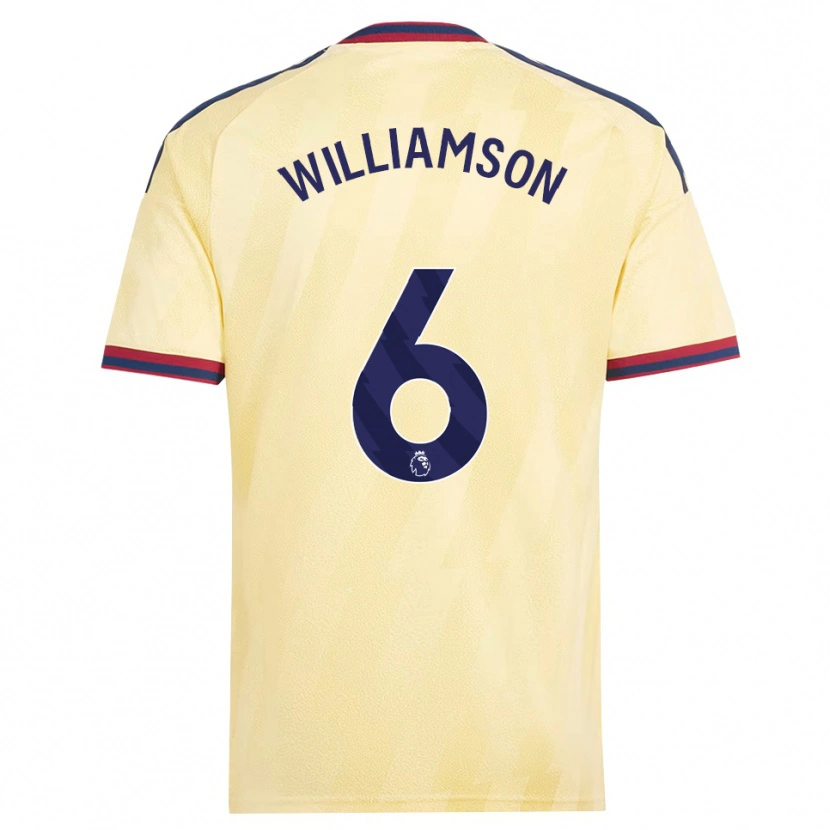 Danxen Homme Maillot Leah Williamson #6 Jaune Clair Midnightblue Troisieme 2026/27 T-Shirt