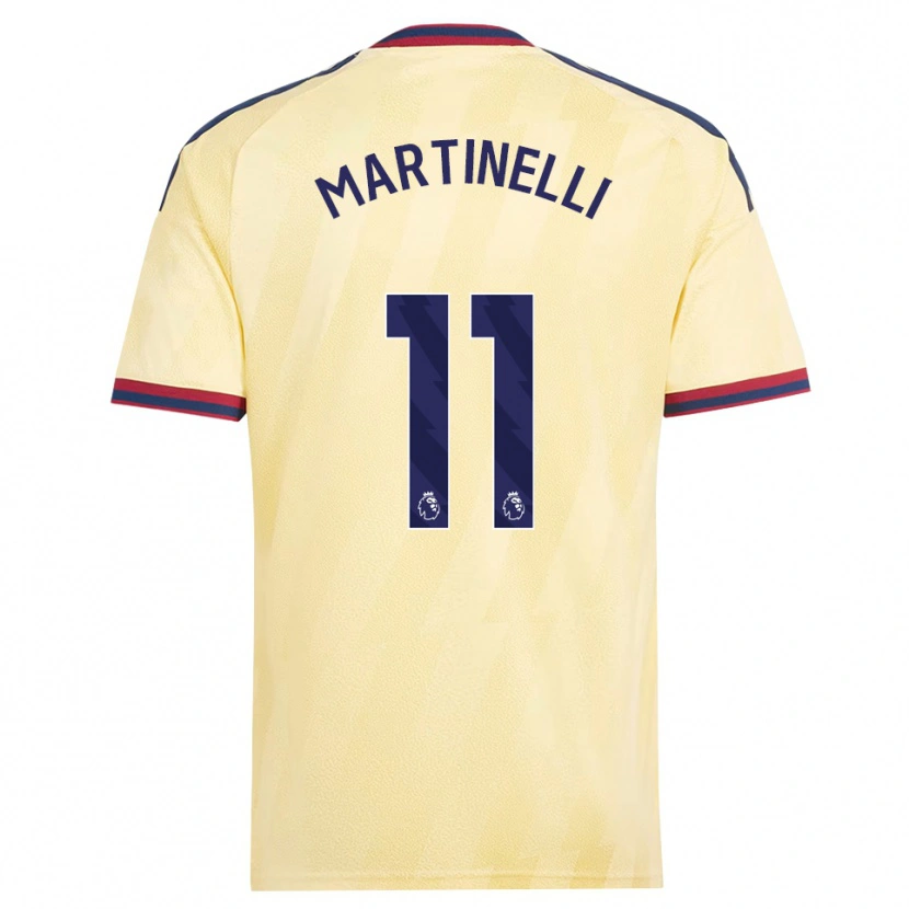 Danxen Homme Maillot Gabriel Martinelli #11 Jaune Clair Midnightblue Troisieme 2026/27 T-Shirt