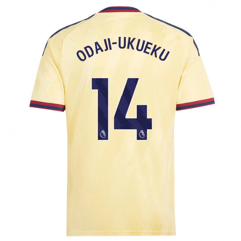 Danxen Homme Maillot Theo Odaji-Ukueku #14 Jaune Clair Midnightblue Troisieme 2026/27 T-Shirt