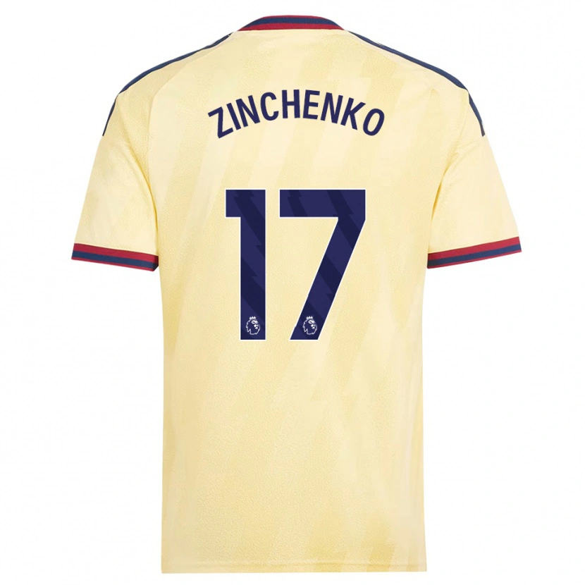 Danxen Homme Maillot Oleksandr Zinchenko #17 Jaune Clair Midnightblue Troisieme 2026/27 T-Shirt