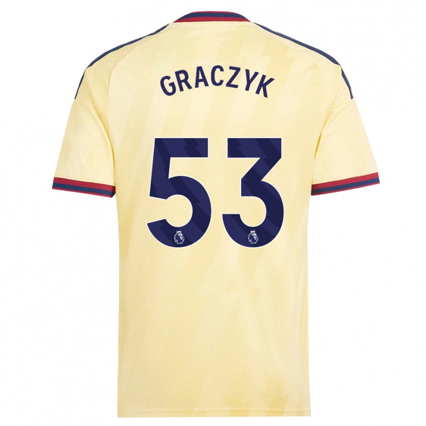 Danxen Homme Maillot Hubert Graczyk #53 Jaune Clair Midnightblue Troisieme 2026/27 T-Shirt