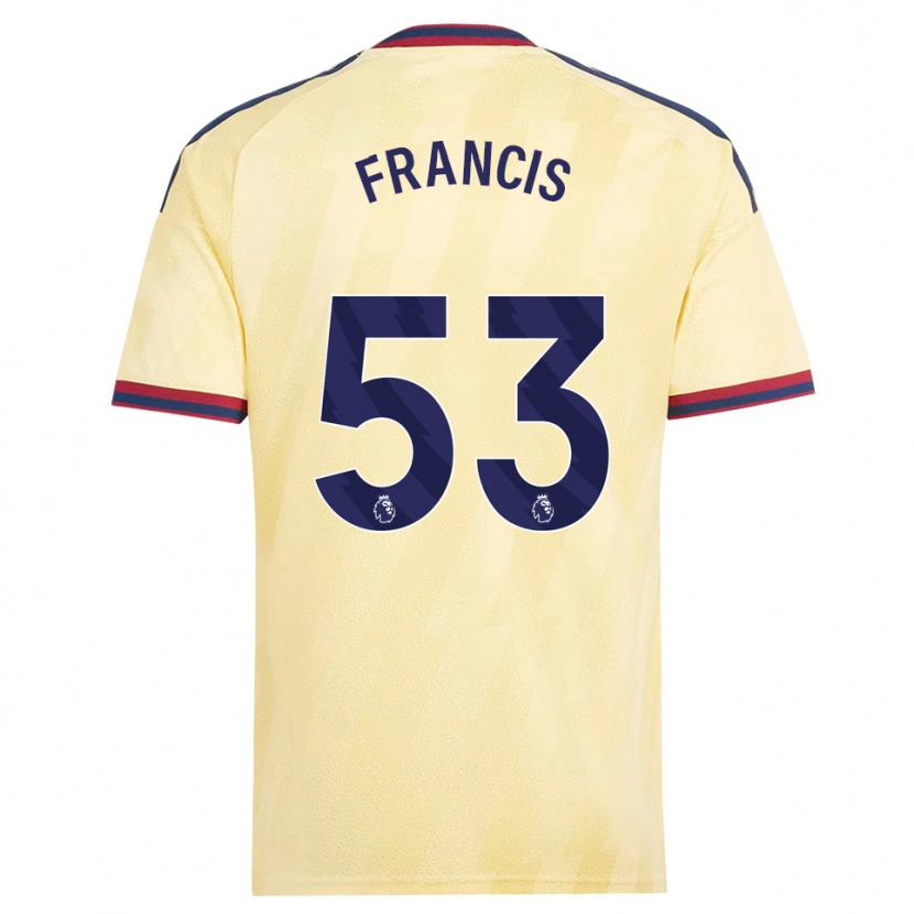 Danxen Homme Maillot Jack Henry Francis #53 Jaune Clair Midnightblue Troisieme 2026/27 T-Shirt
