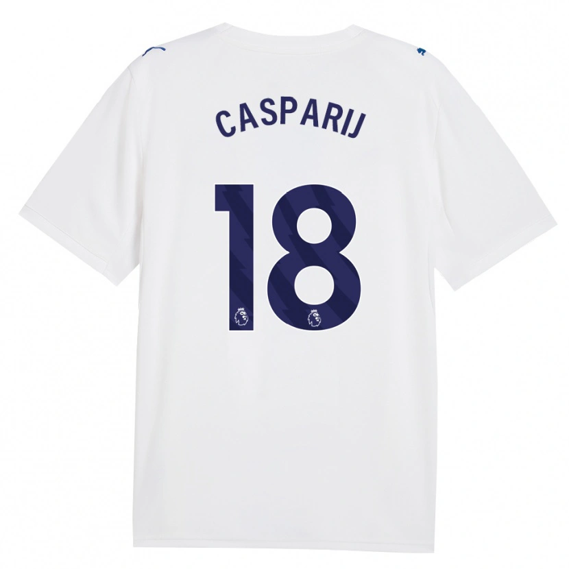 Danxen Homme Maillot Kerstin Casparij #18 Marine Blanc Troisieme 2026/27 T-Shirt
