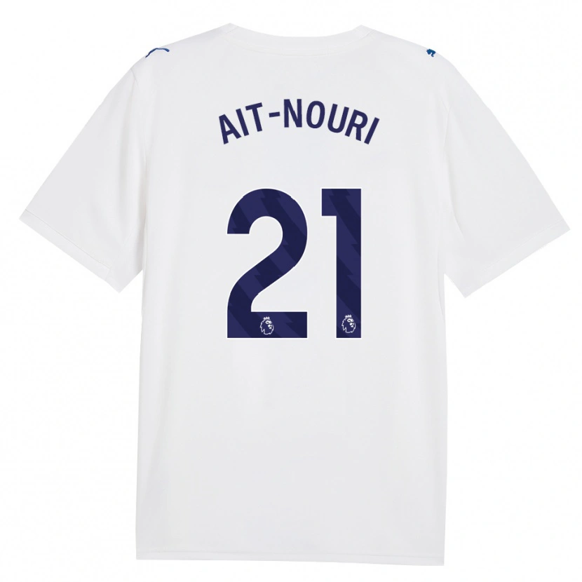 Danxen Homme Maillot Rayan Aït-Nouri #21 Marine Blanc Troisieme 2026/27 T-Shirt