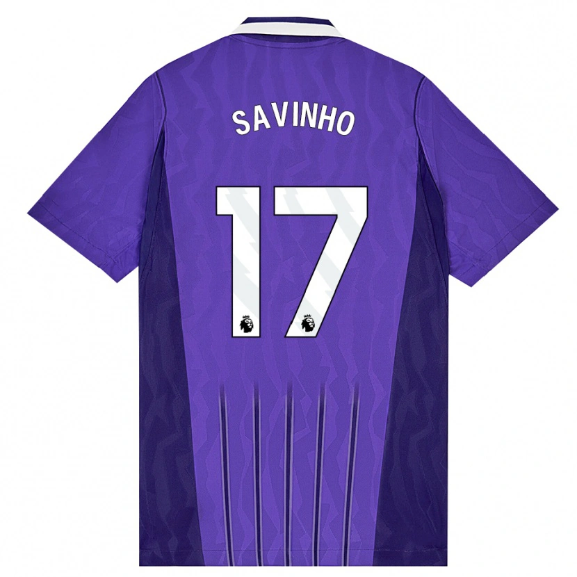 Danxen Homme Maillot Sávio Moreira De Oliveira #17 Violet Blanc Troisieme 2026/27 T-Shirt