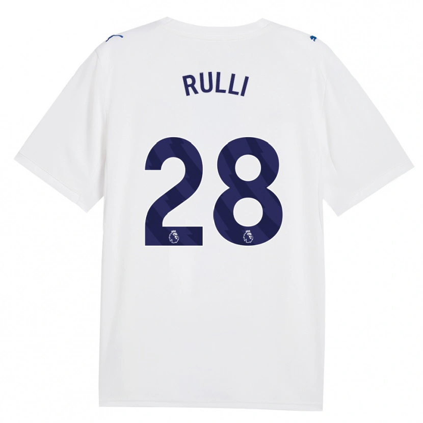 Danxen Homme Maillot Gerónimo Rulli #28 Marine Blanc Troisieme 2026/27 T-Shirt