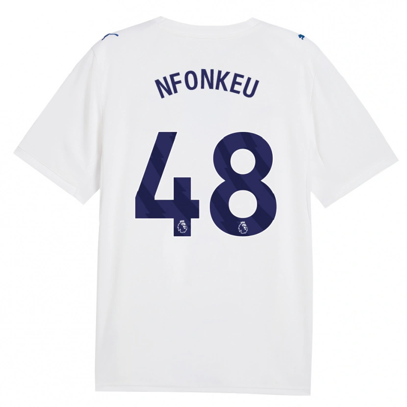 Danxen Homme Maillot Brooklyn Nfonkeu #48 Marine Blanc Troisieme 2026/27 T-Shirt