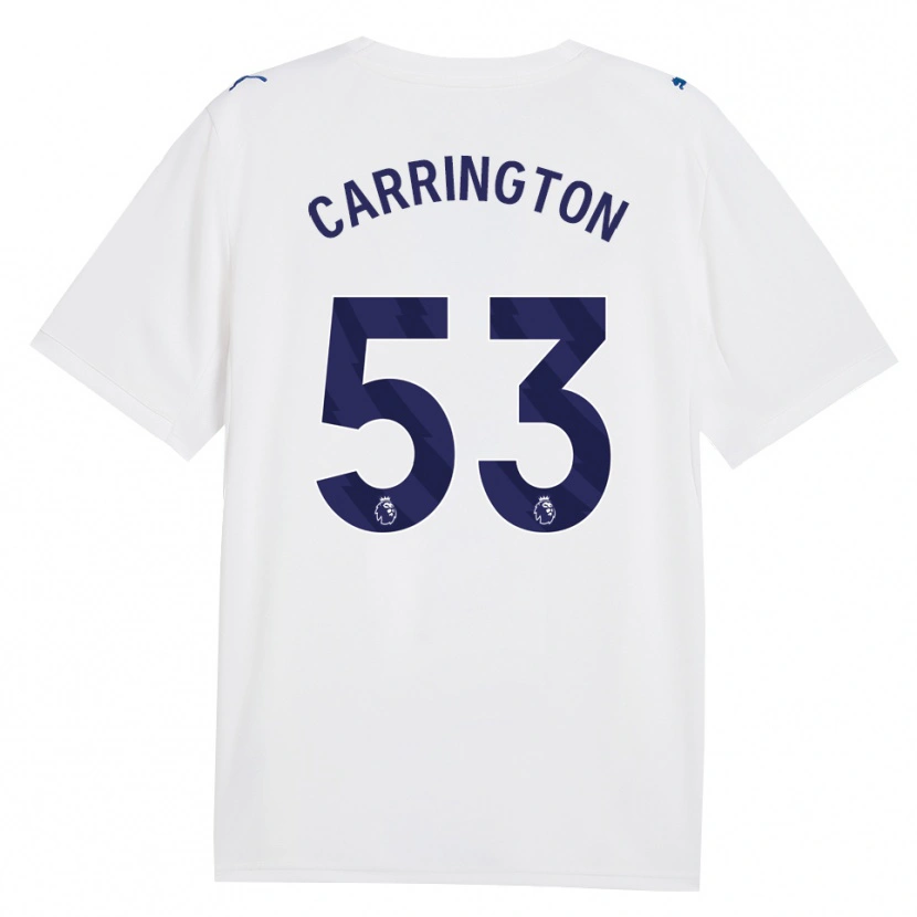 Danxen Homme Maillot Ezra Carrington #53 Marine Blanc Troisieme 2026/27 T-Shirt