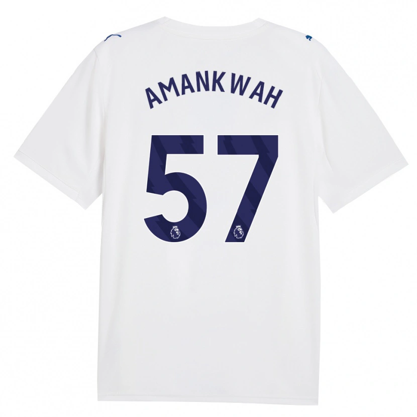 Danxen Homme Maillot Yeboah Amankwah #57 Marine Blanc Troisieme 2026/27 T-Shirt