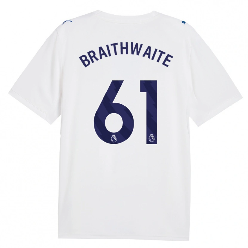 Danxen Homme Maillot Kaden Braithwaite #61 Marine Blanc Troisieme 2026/27 T-Shirt