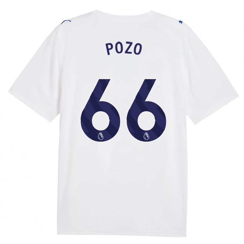 Danxen Homme Maillot Iker Pozo #66 Marine Blanc Troisieme 2026/27 T-Shirt