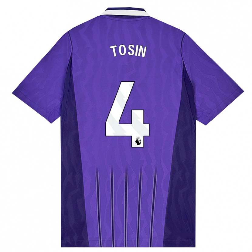Danxen Homme Maillot Tosin Adarabioyo #4 Violet Blanc Troisieme 2026/27 T-Shirt
