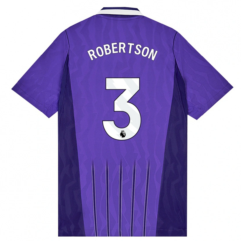 Danxen Homme Maillot Andrew Robertson #3 Violet Blanc Troisieme 2026/27 T-Shirt