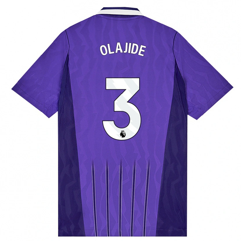 Danxen Homme Maillot Solomon Olajide #3 Violet Blanc Troisieme 2026/27 T-Shirt